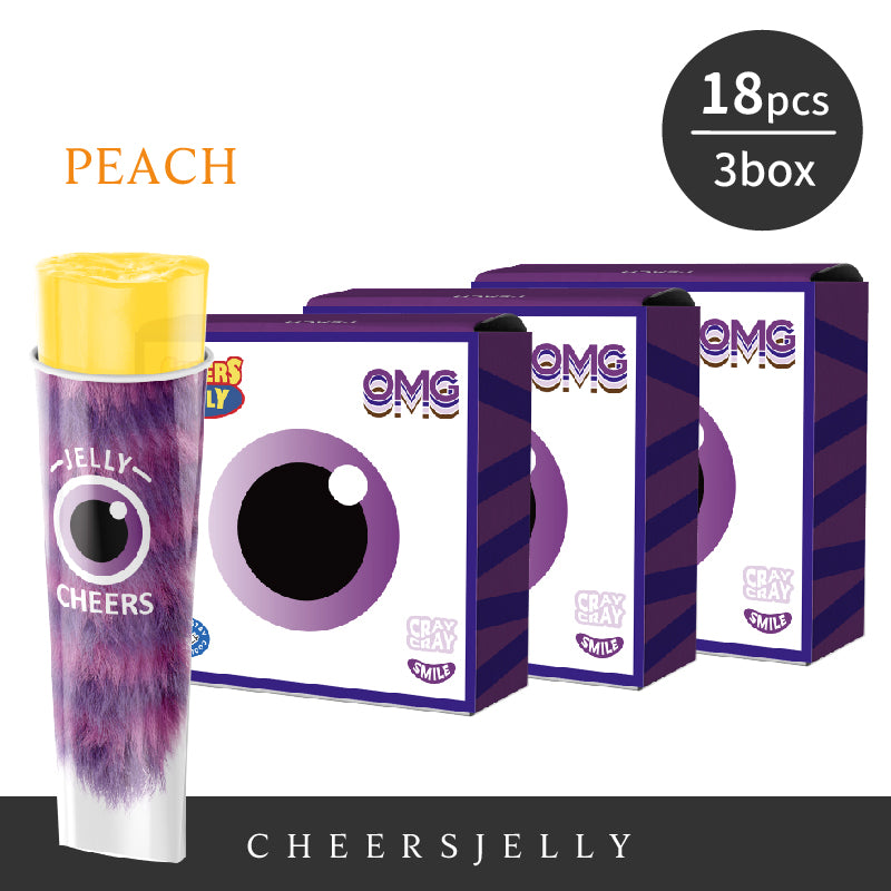 CheersJelly Low-Calorie Konjac Jelly【Peach 3 boxes】