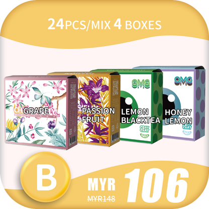 ★pre-order★CheersJelly Low-Calorie Konjac Jelly 【EidMubarak  B】24pcs/Mix 4 boxes