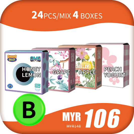 CheersJelly Low-Calorie Konjac Jelly 【HAPPY HALLOWEEN B】24pcs/Mix 4 boxes