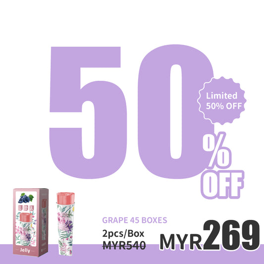 CheersJelly Low-Calorie Konjac Jelly【Grape 45 boxes】2pcs/1box