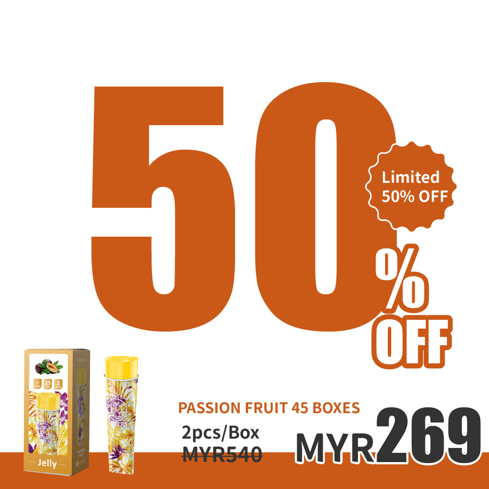 CheersJelly Low-Calorie Konjac Jelly【Passion Fruit 45 boxes】2pcs/1box