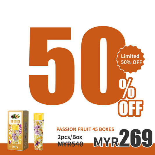CheersJelly Low-Calorie Konjac Jelly【Passion Fruit 45 boxes】2pcs/1box