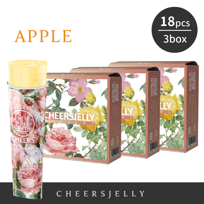 CheersJelly Low-Calorie Konjac Jelly【Apple 3 boxes】