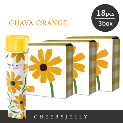 CheersJelly Low-Calorie Konjac Jelly【Guava Orange 3 boxes】