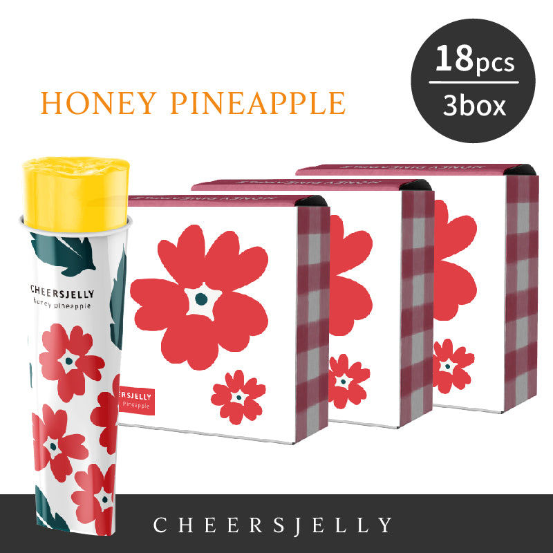 CheersJelly Low-Calorie Konjac Jelly【Honey Pineapple 3 boxes】