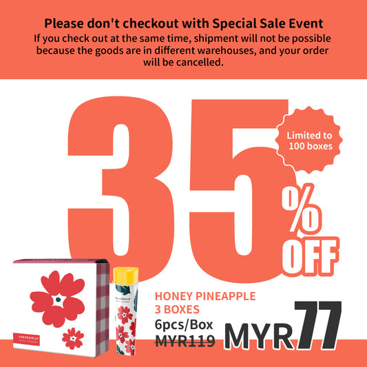 CheersJelly举杯低卡蒟蒻冻【蜂蜜凤梨3盒】